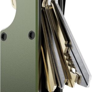 Yeacun-Key Organizer Compact Key Holder Metal Key Chain Minimalist key case key holder for keychain Secures 1-5 Keys